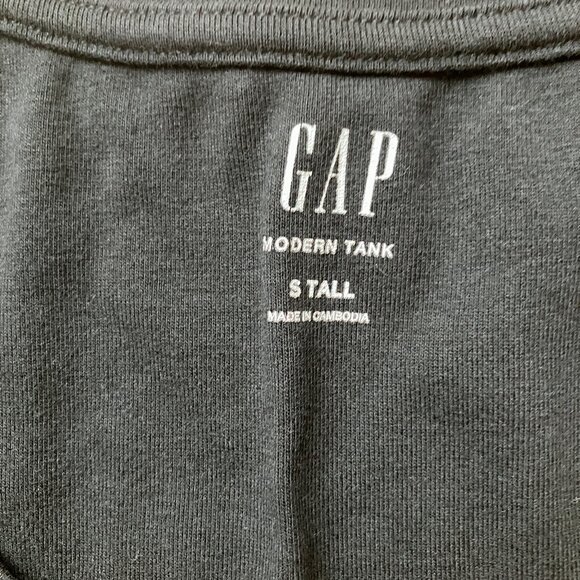 NWT Gap Modern Tank Top Black Womens size Small Tall - Picture 5 of 9